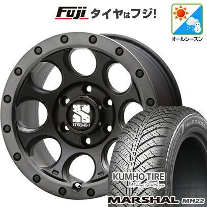 【新品国産車用5穴114.3】 オールシーズンタイヤ ホイール4本セット 225/65R17 106 V XL クムホ マーシャル MH22 オールシーズン(限定) MLJ エクストリームJ XJ03 7.5J 17インチ(送料無料)｜フジ スペシャルセレクション