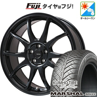 【新品】フリード クロスター オールシーズンタイヤ ホイール4本セット 185/65R15 クムホ マーシャル MH22 オールシーズン(限定) ホットスタッフ ジースピード G-06【限定】 6J 15インチ(送料無料) 39,455円