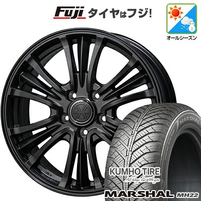 【新品国産車用5穴114.3】 オールシーズンタイヤ ホイール4本セット 215/65R16 102 V XL クムホ マーシャル MH22 オールシーズン(限定) トピー バザルト-X タイプ2 7J 16インチ(送料無料)｜フジ スペシャルセレクション