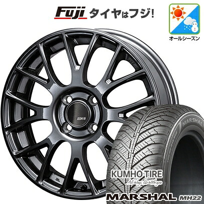 【新品】フリード クロスター オールシーズンタイヤ ホイール4本セット 205/45R17 88 W XL クムホ マーシャル MH22 オールシーズン(限定) SSR GT GTV04 7J 17インチ(送料無料)