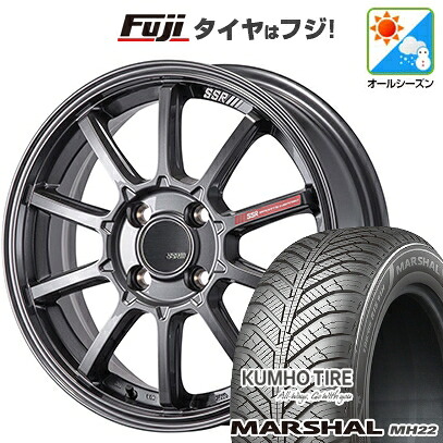 【新品】フリード クロスター オールシーズンタイヤ ホイール4本セット 205/45R17 88 W XL クムホ マーシャル MH22 オールシーズン(限定) SSR GT GTV05 7J 17インチ(送料無料)