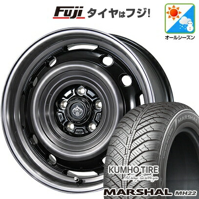 【新品国産車用5穴114.3】 オールシーズンタイヤ ホイール4本セット 225/65R17 106 V XL クムホ マーシャル MH22 オールシーズン(限定) トピー ランドフット XFG 数量限定 7J 17インチ(送料無料)｜フジ スペシャルセレクション