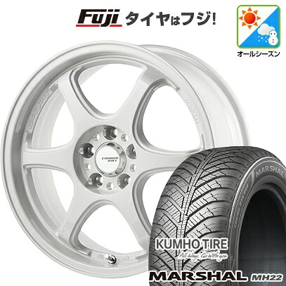 【新品国産車用5穴114.3】 オールシーズンタイヤ ホイール4本セット 235/55R18 クムホ マーシャル MH22 オールシーズン(限定) ゴジゲン PROレーサー キャノンボール 7.5J 18インチ(送料無料)