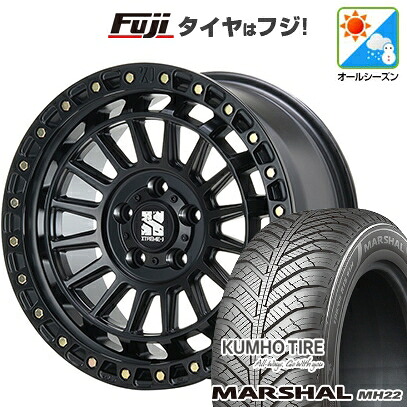 【新品国産車用5穴114.3】 オールシーズンタイヤ ホイール4本セット 225/60R17 103 V XL クムホ マーシャル MH22 オールシーズン(限定) MLJ エクストリームJ XJ08 7.5J 17インチ(送料無料)