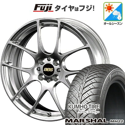 【新品国産車用5穴114.3】 オールシーズンタイヤ ホイール4本セット 215/50R17 クムホ マーシャル MH22 オールシーズン(限定) BBS JAPAN RF 7J 17インチ(送料無料)｜フジ スペシャルセレクション
