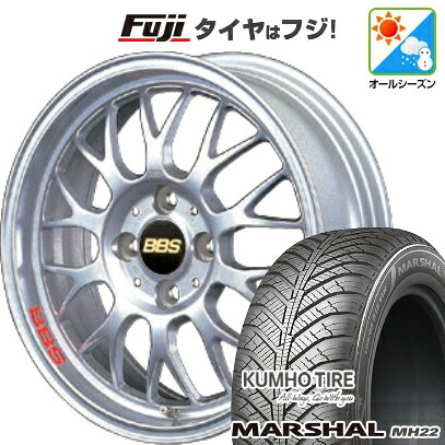 【新品国産車用5穴100】 オールシーズンタイヤ ホイール4本セット 205/55R16 クムホ マーシャル MH22 オールシーズン(限定) BBS JAPAN RG-F 6.5J 16インチ(送料無料)|フジ スペシャルセレクション