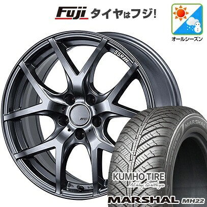 【新品】シエンタ 2022- オールシーズンタイヤ ホイール4本セット 205/45R17 88 W XL クムホ マーシャル MH22 オールシーズン(限定) SSR GT GTV03 グラファイトガンメタ【限定】 7J 17インチ(送料無料)|フジ スペシャルセレクション