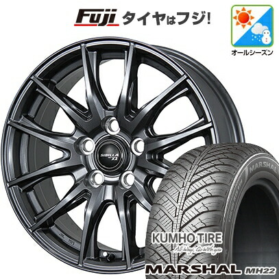 【新品国産車用5穴114.3】 オールシーズンタイヤ ホイール4本セット 225/60R17 103 V XL クムホ マーシャル MH22 オールシーズン(限定) トピー シビラ NEXT X2 7J 17インチ(送料無料)|フジ スペシャルセレクション
