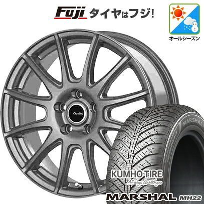 【新品国産車用5穴114.3】 オールシーズンタイヤ ホイール4本セット 215/65R16 102 V XL クムホ マーシャル MH22 オールシーズン(限定) テクノピア カリテス S12 6.5J 16インチ(送料無料)