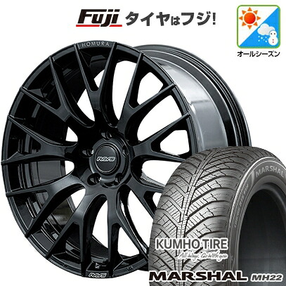 【新品国産車用5穴114.3】 オールシーズンタイヤ ホイール4本セット 225/45R18 95 W XL クムホ マーシャル MH22 オールシーズン(限定) RAYS レイズ ホムラ 2X9R 7.5J 18インチ(送料無料)