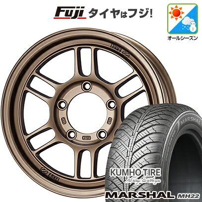 【新品国産車用5穴114.3】 オールシーズンタイヤ ホイール4本セット 215/65R16 102 V XL クムホ マーシャル MH22 オールシーズン(限定) ENKEI エンケイ ALLROAD RPT1 7J 16インチ(送料無料)|フジ スペシャルセレクション