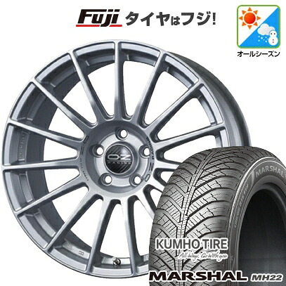 【新品国産車用5穴114.3】 オールシーズンタイヤ ホイール4本セット 225/65R17 106 V XL クムホ マーシャル MH22 オールシーズン(限定) OZ スーパーツーリズモ LM 7.5J 17インチ(送料無料)