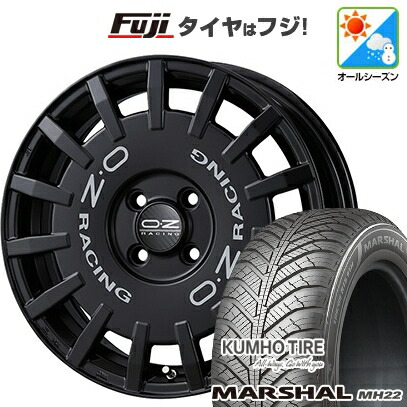 【新品国産車用5穴114.3】 オールシーズンタイヤ ホイール4本セット 215/65R16 102 V XL クムホ マーシャル MH22 オールシーズン(限定) OZ ラリーレーシング 7J 16インチ(送料無料)|フジ スペシャルセレクション