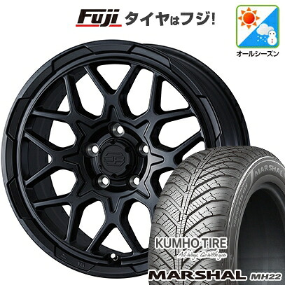 【新品】フリード クロスター オールシーズンタイヤ ホイール4本セット 205/45R17 クムホ マーシャル MH22 オールシーズン(限定) WEDS ウェッズアドベンチャー スタットベルク2 7J 17インチ(送料無料)