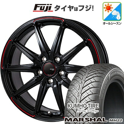 【新品国産車用5穴114.3】 オールシーズンタイヤ ホイール4本セット 225/65R17 106 V XL クムホ マーシャル MH22 オールシーズン(限定) モンツァ JPスタイル R55 7J 17インチ(送料無料)