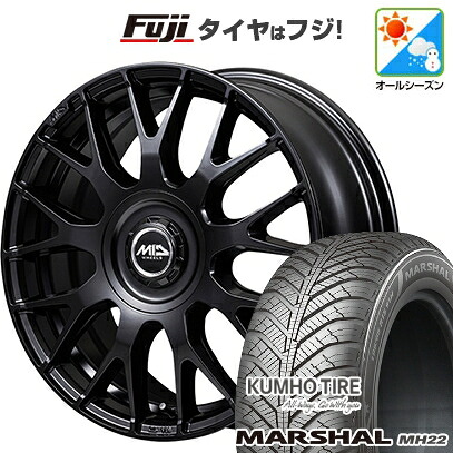 【新品国産車用5穴100】 オールシーズンタイヤ ホイール4本セット 215/45R17 クムホ マーシャル MH22 オールシーズン(限定) MID WHEELS MID EXCLUSIVE 029M 7J 17インチ(送料無料)