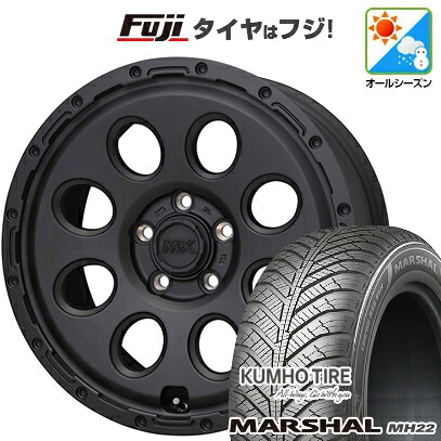 【新品】シエンタ 2022- オールシーズンタイヤ ホイール4本セット 185/65R15 クムホ マーシャル MH22 オールシーズン(限定) ホットスタッフ マッドクロス リーコン 6J 15インチ(送料無料)