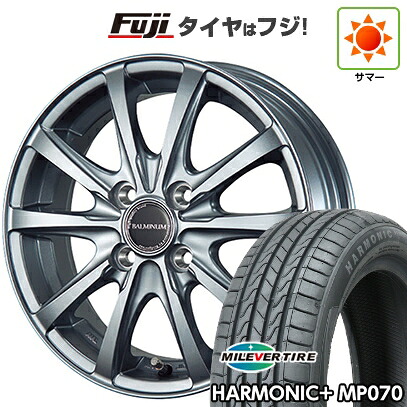 【新品】ライズ/ロッキー（ハイブリッド） 夏タイヤ ホイール4本セット 195/60R17 ミレバー ハーモニック プラス MP070(限定) ブリヂストン バルミナ LS10 6J 17インチ(送料無料)