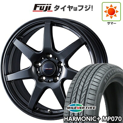 【新品】60系プリウス 夏タイヤ ホイール4本セット 195/60R17 ミレバー ハーモニック プラス MP070(限定) WEDS ウェッズ ヴェルバ ワンダー 7J 17インチ(送料無料)