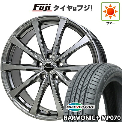 【新品】60系プリウス 夏タイヤ ホイール4本セット 195/60R17 ミレバー ハーモニック プラス MP070(限定) ホットスタッフ エクシーダー E08 7J 17インチ(送料無料)｜フジ スペシャルセレクション