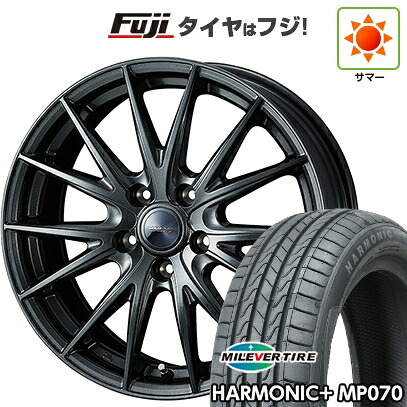 【新品】60系プリウス 夏タイヤ ホイール4本セット 195/60R17 ミレバー ハーモニック プラス MP070(限定) WEDS ウェッズ ヴェルバ スポルトII 7J 17インチ(送料無料)