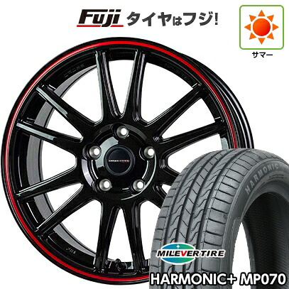 【新品】ライズ/ロッキー(ハイブリッド) 夏タイヤ ホイール4本セット 195/60R17 ミレバー ハーモニック プラス MP070(限定) ホットスタッフ クロススピード ハイパーエディションCR6【限定】 7J 17インチ(送料無料)|フジ スペシャルセレクション