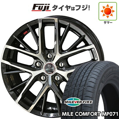 【新品】フリード クロスター 夏タイヤ ホイール4本セット 185/65R15 ミレバー ミレコンフォート MP071(限定) 共豊 スマック レヴィラ【限定】 6J 15インチ(送料無料)
