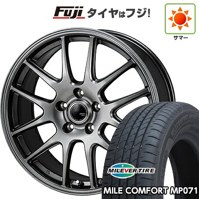 【新品】フリード 5穴/114 夏タイヤ ホイール4本セット 185/65R15 ミレバー ミレコンフォート MP071(限定) モンツァ ZACK JP-205 6J 15インチ(送料無料)｜フジ スペシャルセレクション