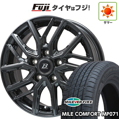 【新品】シエンタ 2015-22 夏タイヤ ホイール4本セット 185/60R15 ミレバー ミレコンフォート MP071(限定) ブランドルライン ヴァレーゼ ディープグレー 5.5J 15インチ(送料無料)