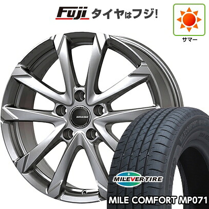 【新品】フリード 5穴/114 夏タイヤ ホイール4本セット 185/65R15 ミレバー ミレコンフォート MP071(限定) コーセイ クレイシズ GC36F 6J 15インチ(送料無料)|フジ スペシャルセレクション