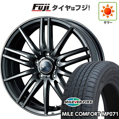 【新品国産車用5穴114.3】 夏タイヤ ホイール4本セット 205/65R15 ミレバー ミレコンフォート MP071(限定) WEDS ウェッズ ザミック ティート 6J 15インチ(送料無料)