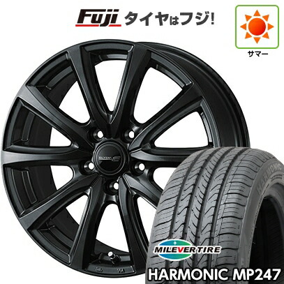 【新品国産車用5穴114.3】 夏タイヤ ホイール4本セット 205/65R16 ミレバー ハーモニック MP247(限定) WEDS ウェッズ エリシア 6.5J 16インチ(送料無料)