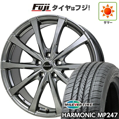 【新品国産車用5穴114.3】 夏タイヤ ホイール4本セット 205/65R16 ミレバー ハーモニック MP247(限定) ホットスタッフ エクシーダー E08 6.5J 16インチ(送料無料)