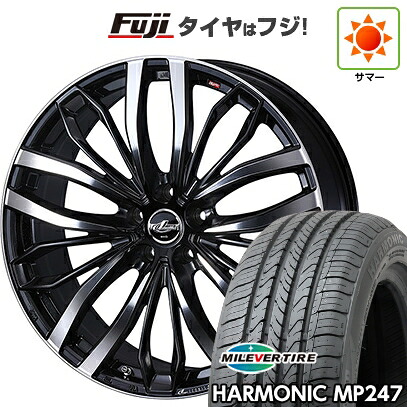 【新品国産車用5穴114.3】 夏タイヤ ホイール4本セット 205/65R16 ミレバー ハーモニック MP247(限定) WEDS ウェッズ レオニス SC 6.5J 16インチ(送料無料)