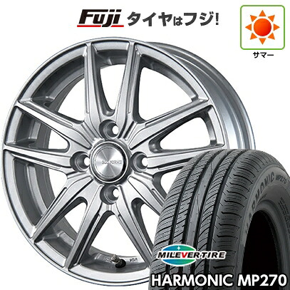 【新品国産車用5穴100】 夏タイヤ ホイール4本セット 195/65R15 ミレバー ハーモニック MP270(限定) ブリヂストン エコフォルム SE-20 6J 15インチ(送料無料)