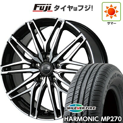 【新品】シエンタ 2022- 夏タイヤ ホイール4本セット 195/55R16 ミレバー ハーモニック MP270(限定) トピー セレブロ WA45 6.5J 16インチ(送料無料)