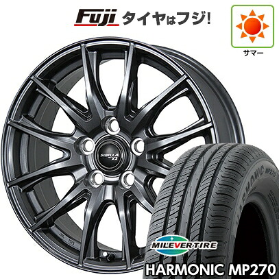 【新品国産車用5穴114.3】 夏タイヤ ホイール4本セット 195/60R16 ミレバー ハーモニック MP270(限定) トピー シビラ NEXT X2 6.5J 16インチ(送料無料)｜フジ スペシャルセレクション