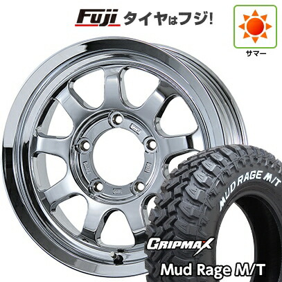 【新品】ジムニーシエラ/ジムニーノマド 夏タイヤ ホイール4本セット 195/80R15 96 Q グリップマックス マッドレイジM/T RWL(限定) トピー ブロウズ rov.9 数量限定 5.5J 15インチ(送料無料)