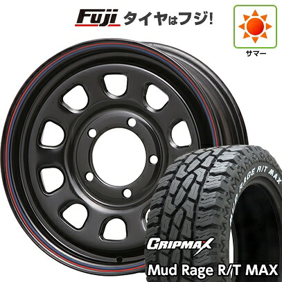 【新品】ジムニー 夏タイヤ ホイール4本セット 195R16C 104/102Q グリップマックス マッドレイジR/T MAX RWL(限定) MLJ デイトナSS 5.5J 16インチ(送料無料)