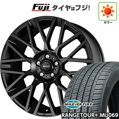 【新品国産車用5穴114.3】 夏タイヤ ホイール4本セット 225/65R17 ミレバー レンジツアープラスMU069（限定） モモ リベンジ 7J 17インチ(送料無料)