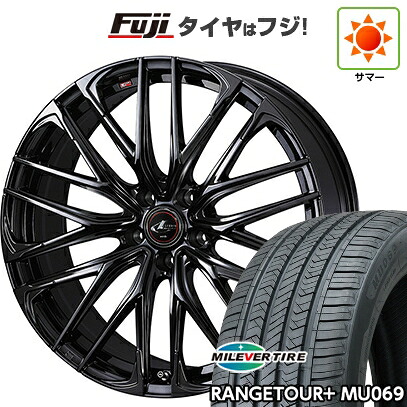 【新品国産車用5穴114.3】 夏タイヤ ホイール4本セット 235/55R20 ミレバー レンジツアープラスMU069（限定） WEDS ウェッズ レオニス SK 8.5J 20インチ(送料無料)｜フジ スペシャルセレクション