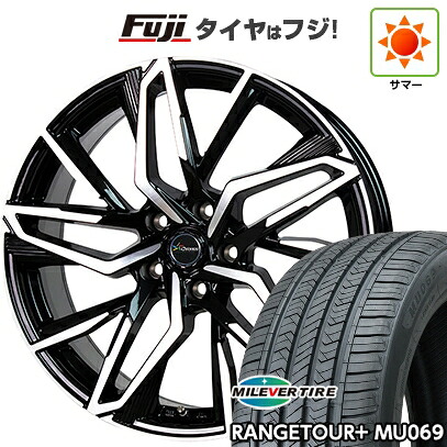 【新品国産車用5穴114.3】 夏タイヤ ホイール4本セット 235/60R18 ミレバー レンジツアープラスMU069（限定） ホットスタッフ クロノス CH-112 7J 18インチ(送料無料)