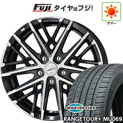 【新品国産車用5穴114.3】 夏タイヤ ホイール4本セット 225/65R17 ミレバー レンジツアープラスMU069(限定) 共豊 スマック グレイヴ【限定】 7J 17インチ(送料無料)