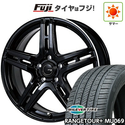 【新品国産車用5穴114.3】 夏タイヤ ホイール4本セット 235/60R18 ミレバー レンジツアープラスMU069（限定） モンツァ JPスタイル R52 7J 18インチ(送料無料)