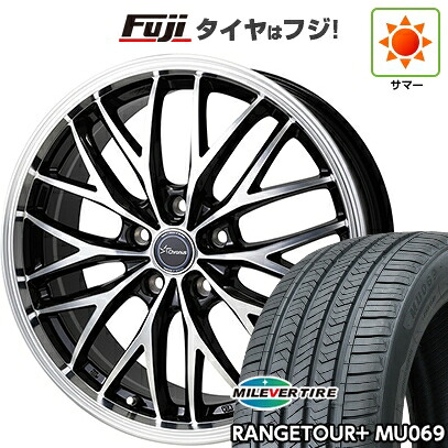 【新品国産車用5穴114.3】 夏タイヤ ホイール4本セット 235/60R18 ミレバー レンジツアープラスMU069（限定） ホットスタッフ クロノス CH-113 7J 18インチ(送料無料)