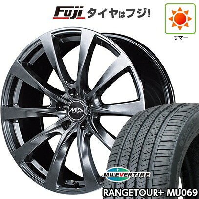 【新品国産車用5穴114.3】 夏タイヤ ホイール4本セット 245/45R20 ミレバー レンジツアープラスMU069（限定） MID WHEELS レフィナーダ モーション2 トヨタ・レクサス車専用 8.5J 20インチ(送料無料)
