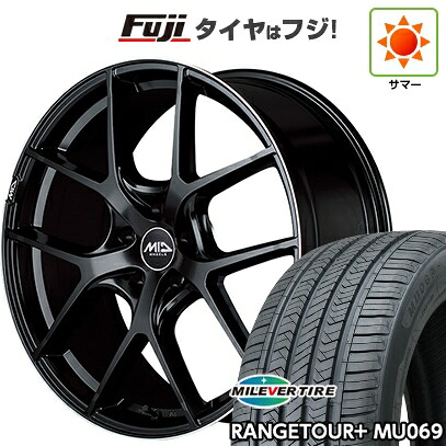 【新品国産車用5穴114.3】 夏タイヤ ホイール4本セット 235/60R18 ミレバー レンジツアープラスMU069（限定） MID WHEELS MID EXCLUSIVE 025F 7J 18インチ(送料無料)