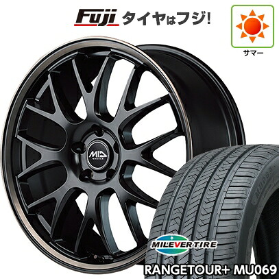 【新品国産車用5穴114.3】 夏タイヤ ホイール4本セット 235/60R18 ミレバー レンジツアープラスMU069（限定） MID WHEELS MID EXCLUSIVE 820F 7J 18インチ(送料無料)