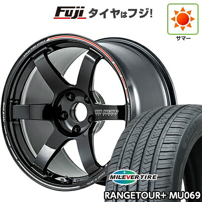 【新品国産車用5穴114.3】 夏タイヤ ホイール4本セット 225/55R18 ミレバー レンジツアープラスMU069（限定） RAYS レイズ ボルクレーシング TE37 サーガ S-plus TIME ATTACK 8J 18インチ(送料無料)