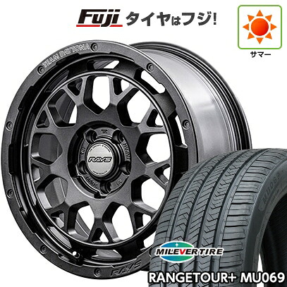 【新品国産車用5穴114.3】 夏タイヤ ホイール4本セット 225/55R18 ミレバー レンジツアープラスMU069（限定） RAYS レイズ デイトナ M9+ SPEC-M 7.5J 18インチ(送料無料)